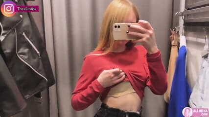Allinika Masturbates In The Fitting Room