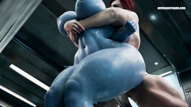 Hardcore Deepthroat And Creampie - Futa Shower Sex ( 3D Realistic Animation )