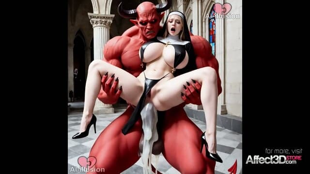 The Nun's Desire - AI Fantasy Porn By Aiillusion